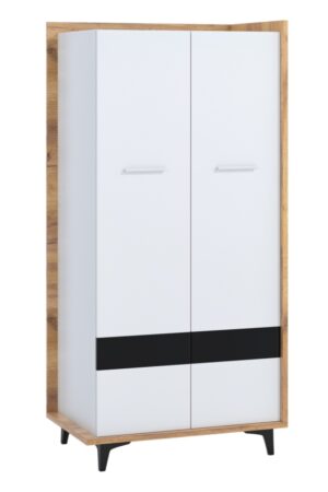 Šatní skříň KNUT 2D v craft zlatém provedení