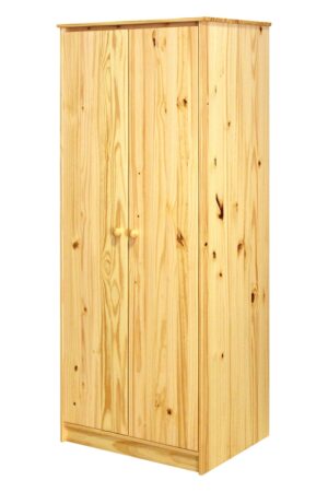 Úzká šatní skříň RAMZAN z masivní borovice