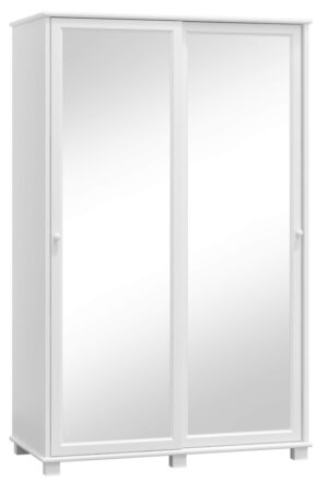 Kombinovaná skříň 2D BHAGIRA 7 s bílým mořením a zrcadlem