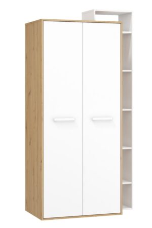 Skříň DORINDA 2D pravá, dub artisan/bílá