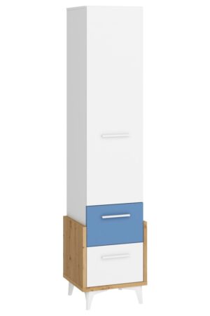 Skříňka LEPON 45W v dubu artisan a bílé barvě