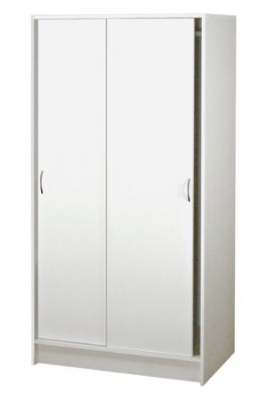 Bílá skříň s posuvnými dveřmi GEBROULAZ