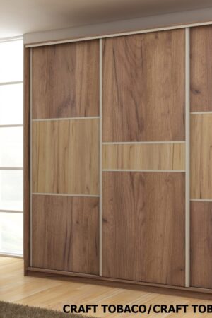 Moderní šatní skříň MELROSE 5 C v barvě craft tobaco