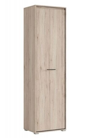 Policová skříň v dub san remo světlém a šedém wolframu