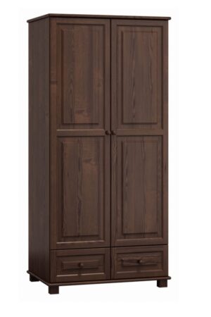 Kombinovaná šatní skříň BHAGIRA 5 z masivní borovice