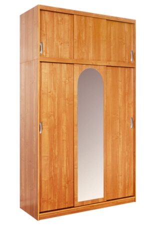Šatní skříň LISMORE se zrcadlem v olši