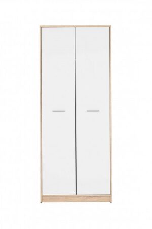 Dvoudvéřová skříň MARIONET v dub sonoma/bílá