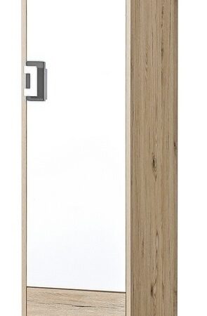 Policová skříň UWARA v dub jasný/bílá/popel