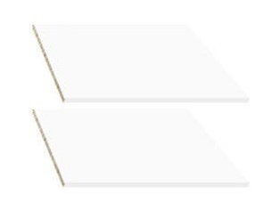 Bílé police do kombinované skříně MARIONET, 2 ks