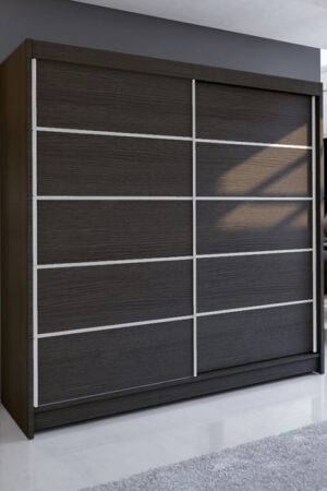 Šatní skříň NUDICAULIS IV v čokoládové barvě