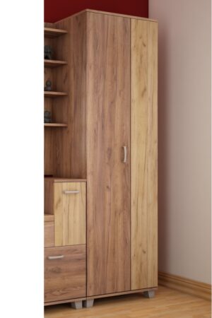 Skříň NALISE craft tobacco/craft zlatý