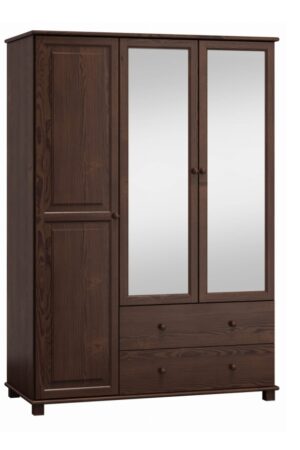 Šatní skříň 3D BHAGIRA 6 z masivní borovice