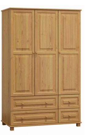 Skříň 3D BHAGIRA 3 z masivní borovice v olši