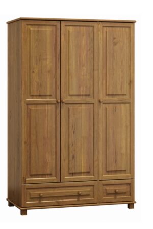 Kombinovaná šatní skříň BHAGIRA 1 z masivu borovice