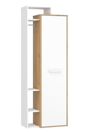 Skříň DORINDA 1D levá, dub artisan/bílá