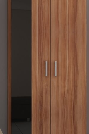 Skříň MANGONA v švestka wallis a černém lesku