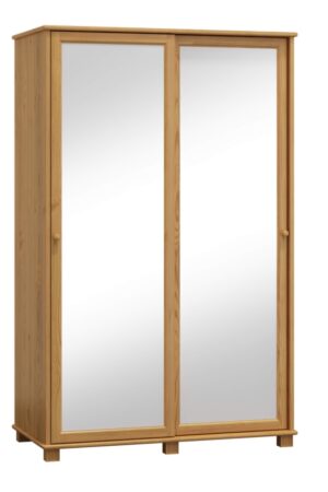 Kombinovaná skříň 2D BHAGIRA 7 s posuvnými dveřmi a zrcadlem