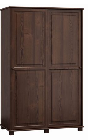 Kombinovaná skříň 2D BHAGIRA 8 z masivu borovice ořech