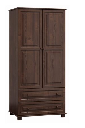 Šatní skříň 2D BHAGIRA 4 z masivu borovice