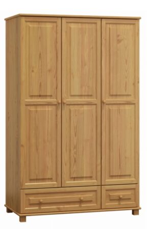 Kombinovaná šatní skříň 3D BHAGIRA 1 z masivní borovice