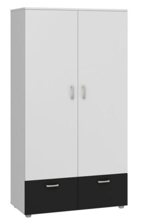 Skříň FARGONA v bílé a černém lesku