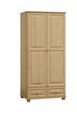 Kombinovaná šatní skříň 2D BHAGIRA 5 z masivu borovice