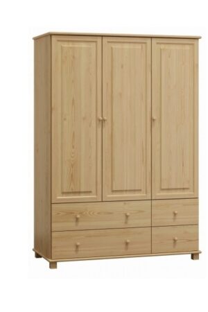 Kombinovaná šatní skříň BHAGIRA 7 z borovice