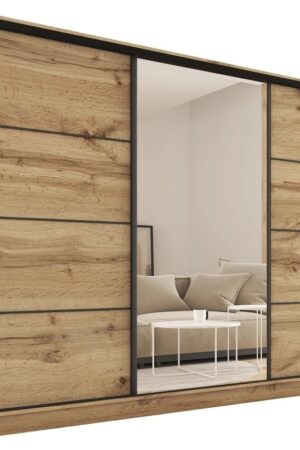 Kombinovaná šatní skříň HARAZIA 250 s zrcadlem