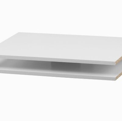 Přídavné police do šatní skříně DAMBULLA II, bílá, 2 ks