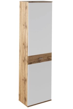 Věšáková skříň LYRIK 1D v dubu wotan a bílé barvě