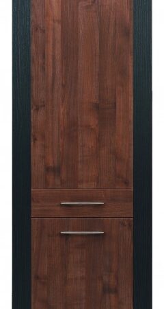 Skříň EGIDIO v barvě ořech/wenge s 5 policemi