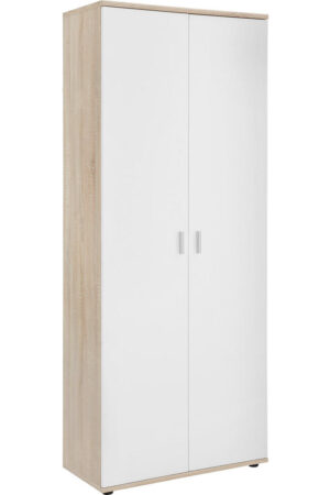 Elegantní botník Xora v bílé a dubové barvě