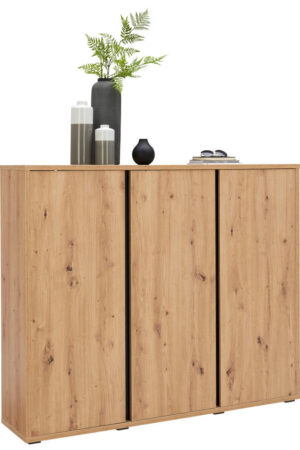 Botník Xora v dekoru dubu, 145/120/34 cm