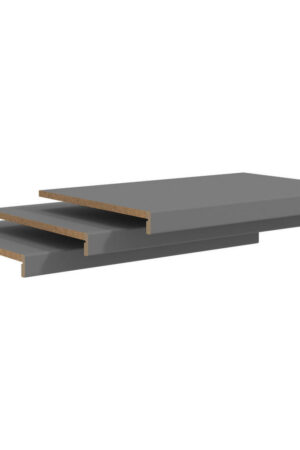 Vkládací police Xora, šedá, rozměry 95x5x46,5 cm