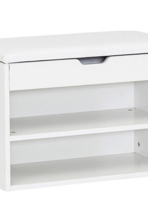 Bílý regál na boty MID.YOU 60x40x30 cm