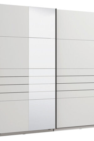 Bílá skříň s posuvnými dveřmi, rozměry 220/217,5/61 cm
