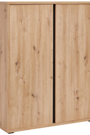 Xora BOTNÍK v dekoru dubu s 6 policemi a 2 dveřmi