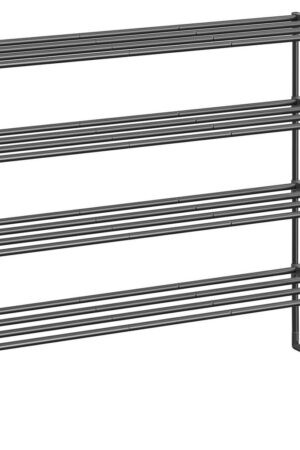 Černý regál na boty 92/74/30 cm