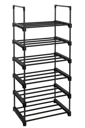 Černý regál na boty Boxxx 45x106x30 cm